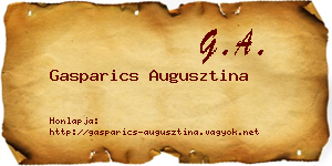 Gasparics Augusztina névjegykártya